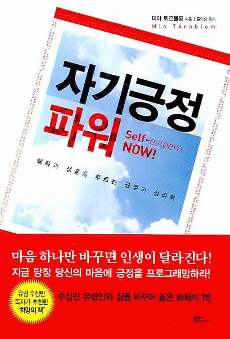 자기긍정 파워  : 행복과 성공을 부르는 긍정의 심리학 표지