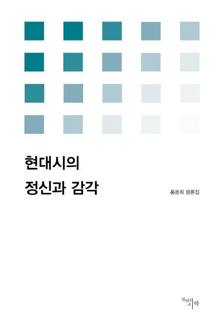 현대시의 정신과 감각 표지