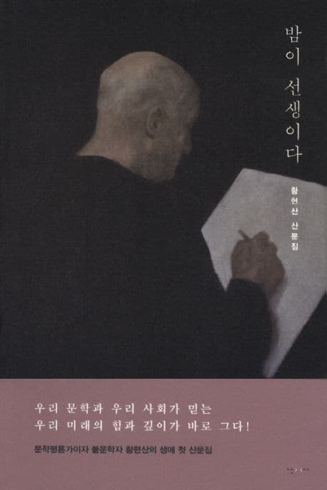 밤이 선생이다  : 황현산 산문집 표지