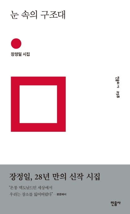 눈 속의 구조대 : 장정일 시집 표지