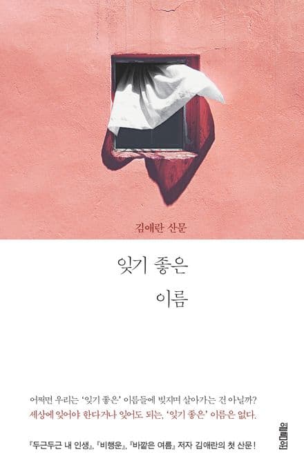 잊기 좋은 이름 : 김애란 산문 표지