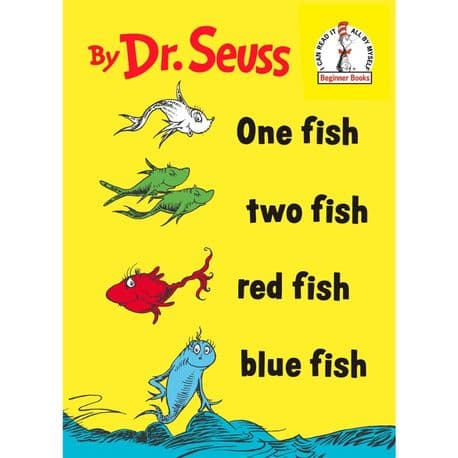 One fish two fish red fish blue fish 표지