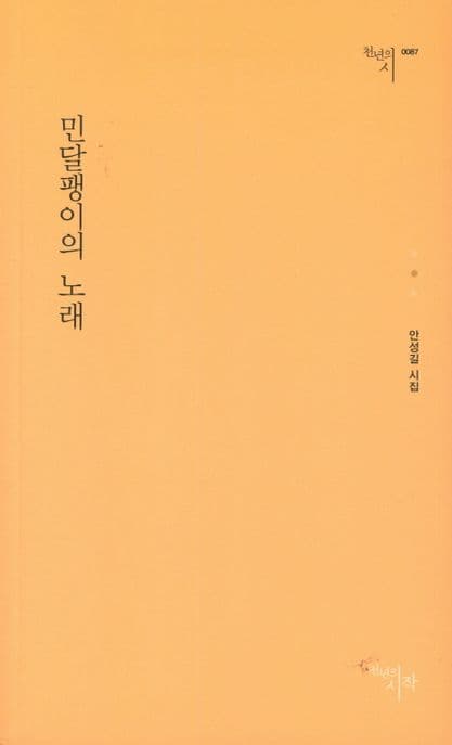 민달팽이의 노래 : 안성길 시집 표지