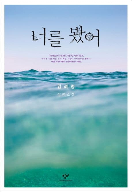 너를 봤어  : 김려령 장편소설 표지