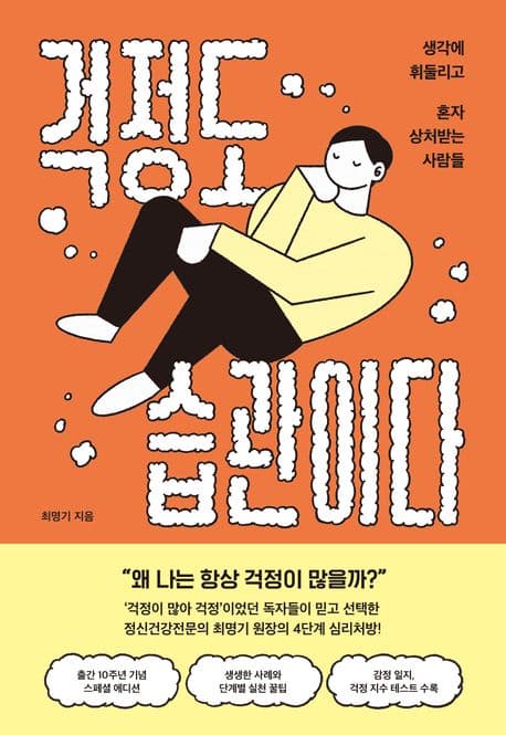 걱정도 습관이다 : 생각에 휘둘리고 혼자 상처받는 사람들 표지