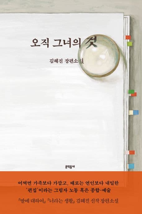 오직 그녀의 것 : 김혜진 장편소설 표지
