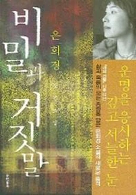 비밀과 거짓말 : 은희경 장편소설 표지