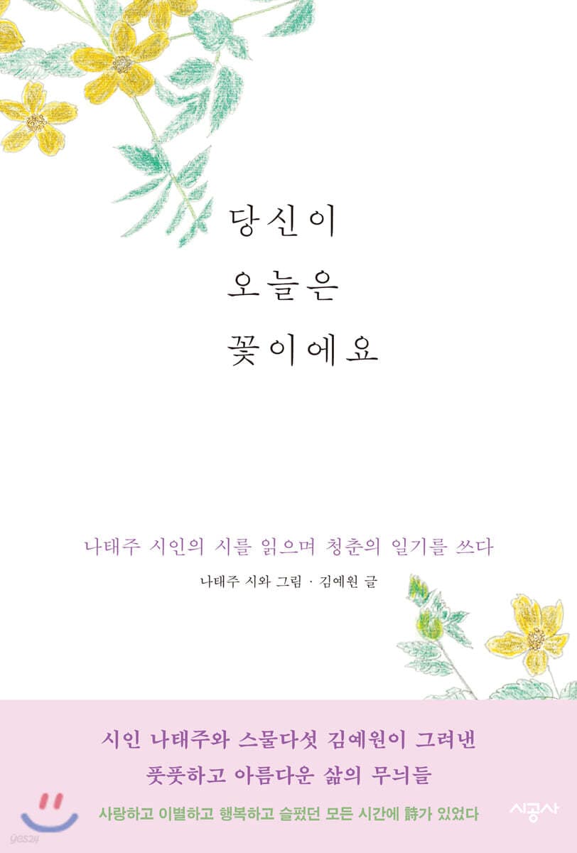 당신이 오늘은 꽃이에요 : 나태주 시인의 시를 읽으며 청춘의 일기를 쓰다 표지