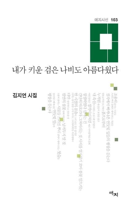 내가 키운 검은 나비도 아름다웠다 : 김지연 시집 표지
