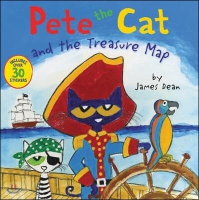 Pete the Cat and the treasure Map 표지