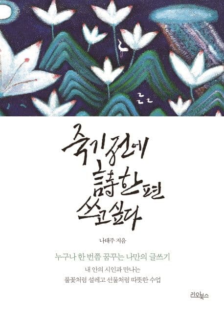 죽기 전에 詩 한 편 쓰고 싶다 표지