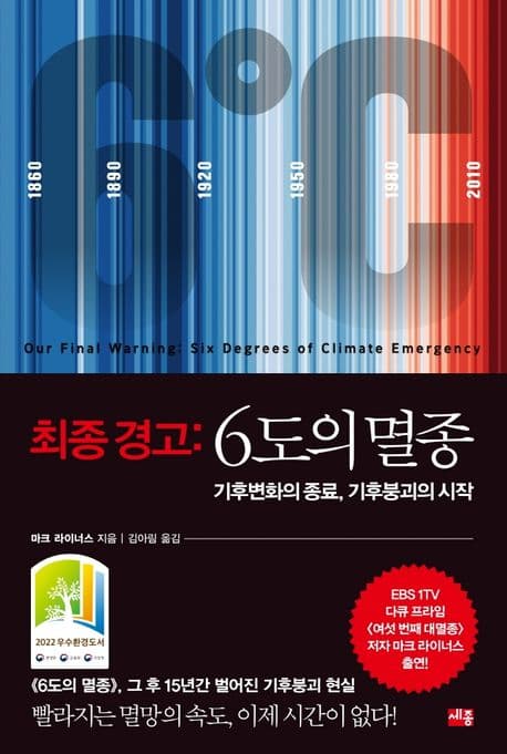 최종 경고 : 6도의 멸종 : 기후변화의 종료, 기후붕괴의 시작 표지