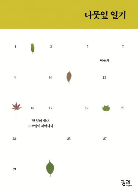 나뭇잎 일기 : 한 잎의 생각, 드로잉이 피어나다 표지