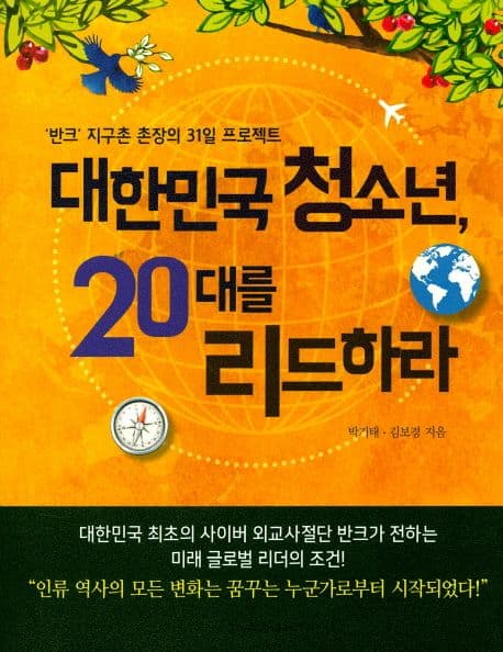 대한민국 청소년, 20대를 리드하라 : '반크' 지구촌 촌장의 31일 프로젝트 표지