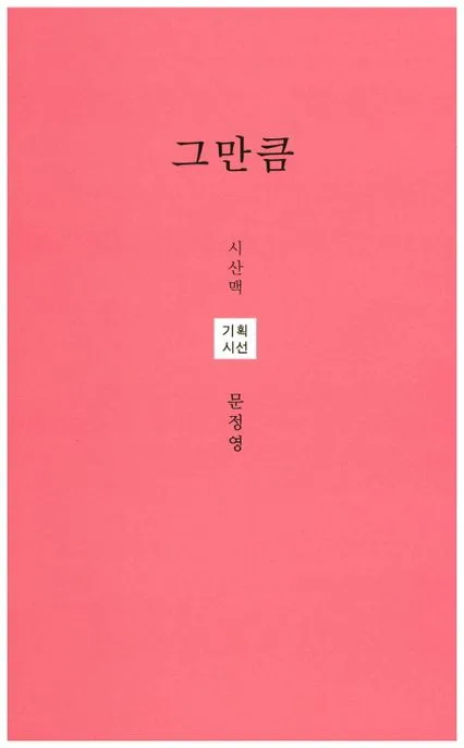 그만큼 : 문정영 시집 표지