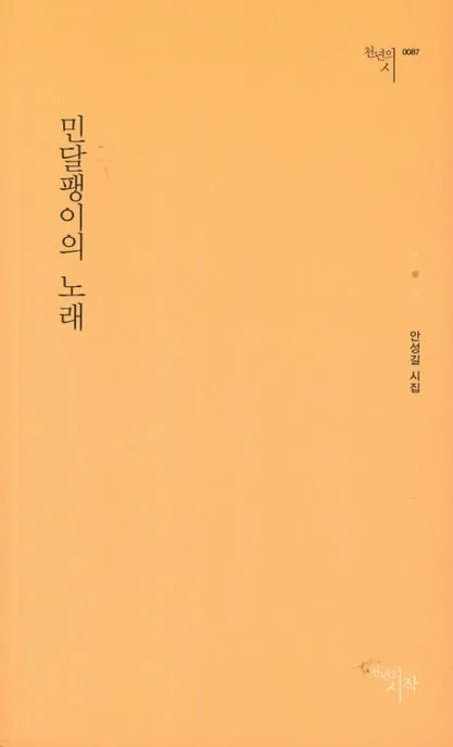민달팽이의 노래 : 안성길 시집 표지