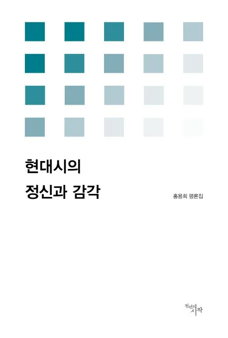 현대시의 정신과 감각 표지