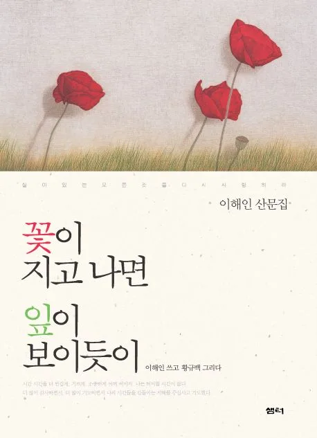 꽃이 지고 나면 잎이 보이듯이 표지