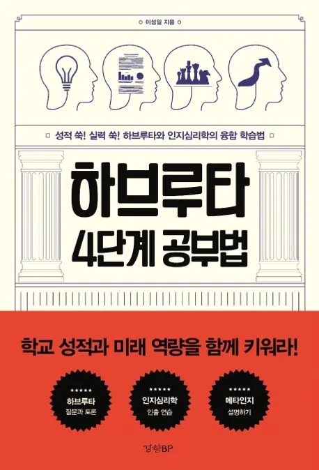 하브루타 4단계 공부법 : 성적 쑥! 실력 쑥! 하브루타와 인지심리학의 융합 학습법 표지