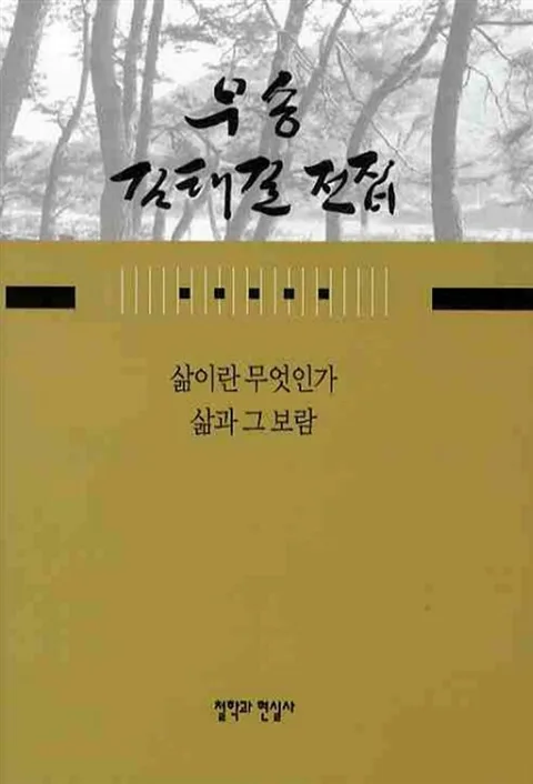 우송 김태길 전집. 14:삶이란 무엇인가 삶과 그 보람 표지