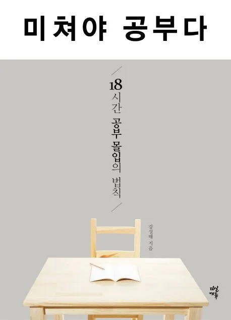 미쳐야 공부다 : 18시간 공부 몰입의 법칙 표지